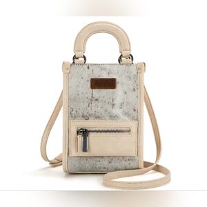 Elegant Cream and Brown Women's Bag